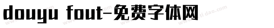 douyu fout字体转换